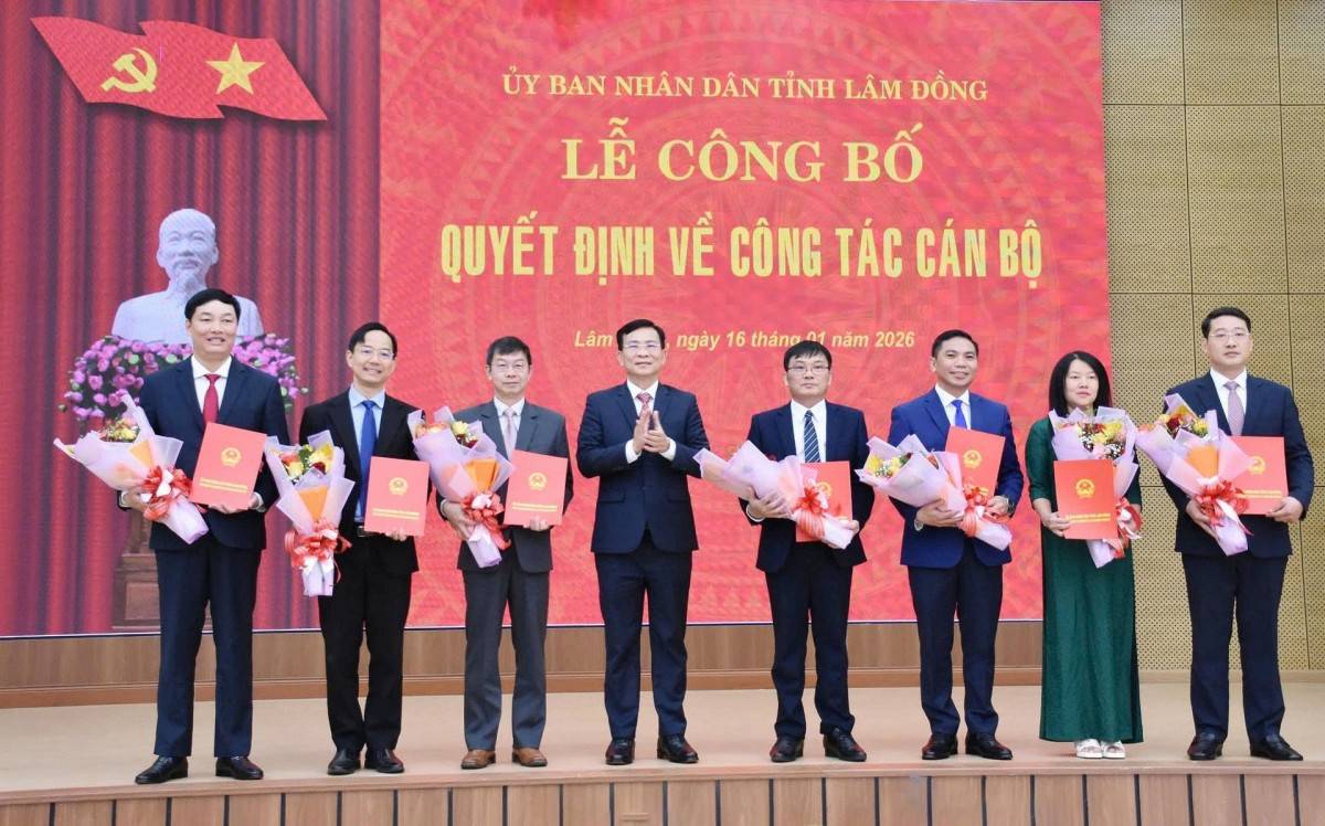 Lâm Đồng: Điều động và bổ nhiệm nhiều lãnh đạo sở, ngành năm 2026