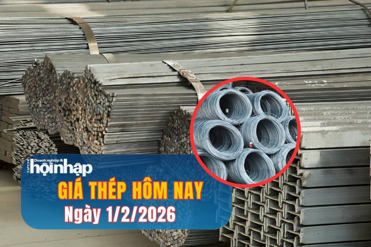 Giá thép hôm nay 31/1/2026: Thị trường quốc tế giảm nhẹ trước kỳ nghỉ Tết