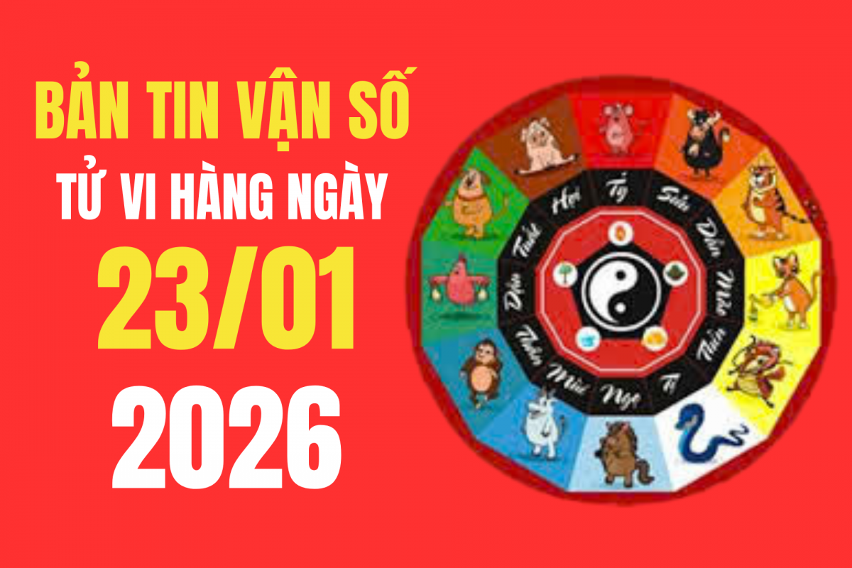 Tử vi - Vận số ngày 23/01/2026: Tuổi Thìn, Tỵ, Dậu đón vận khí đại cát, tài lộc hanh thông