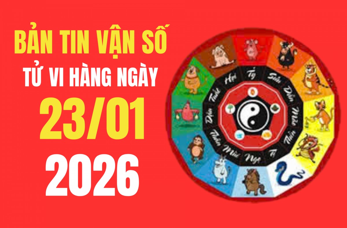 Tử vi - Vận số ngày 23/01/2026: Tuổi Thìn, Tỵ, Dậu đón vận khí đại cát, tài lộc hanh thông