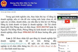 Hải Phòng đẩy mạnh hỗ trợ doanh nghiệp qua thư mục hướng dẫn đăng ký trực tuyến