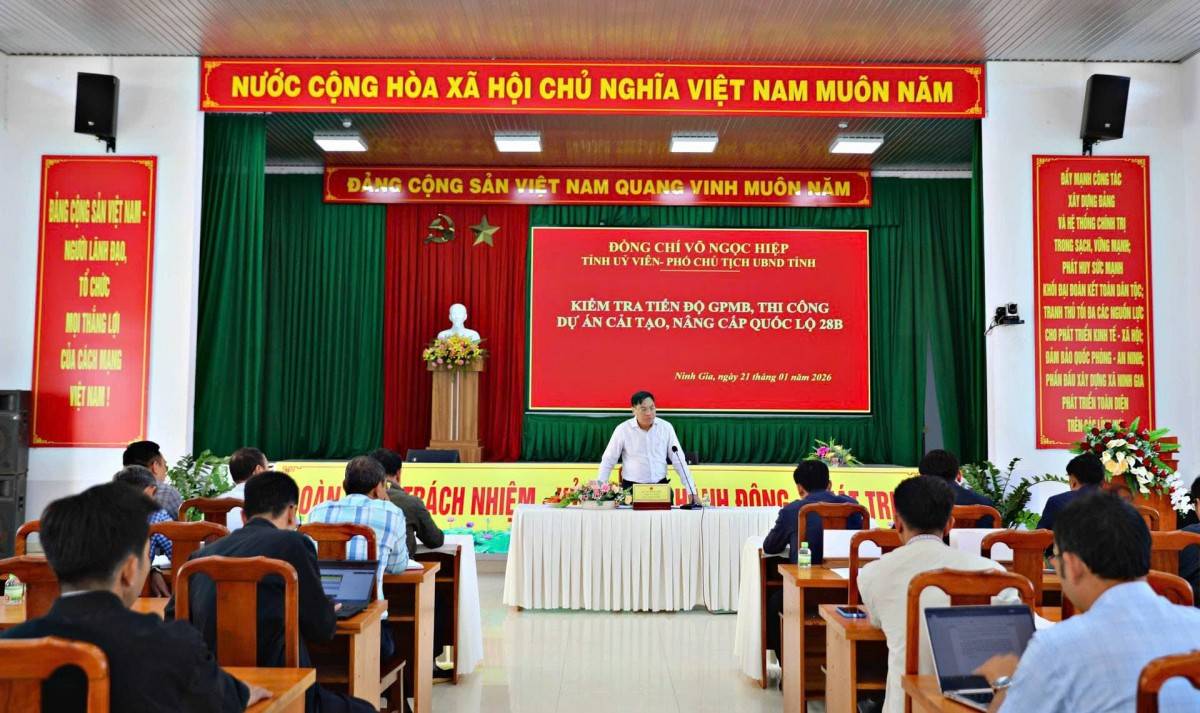 Quốc lộ 28B nối Đà Lạt – Phan Thiết (cũ) còn vướng khoảng 1km mặt bằng