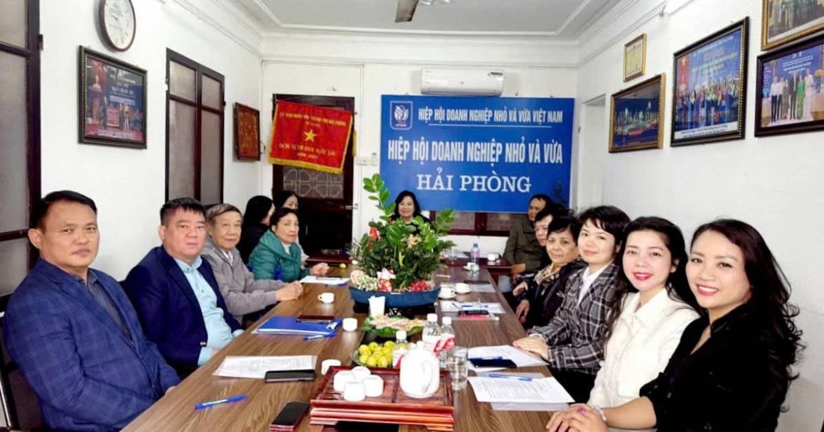 Những khoảnh khắc giao lưu kết nối đầu tiên của Doanh nghiệp vừa là  hội viên cùng lãnh đạo, đạo diện hiệp hội DNNVV thành phố HP