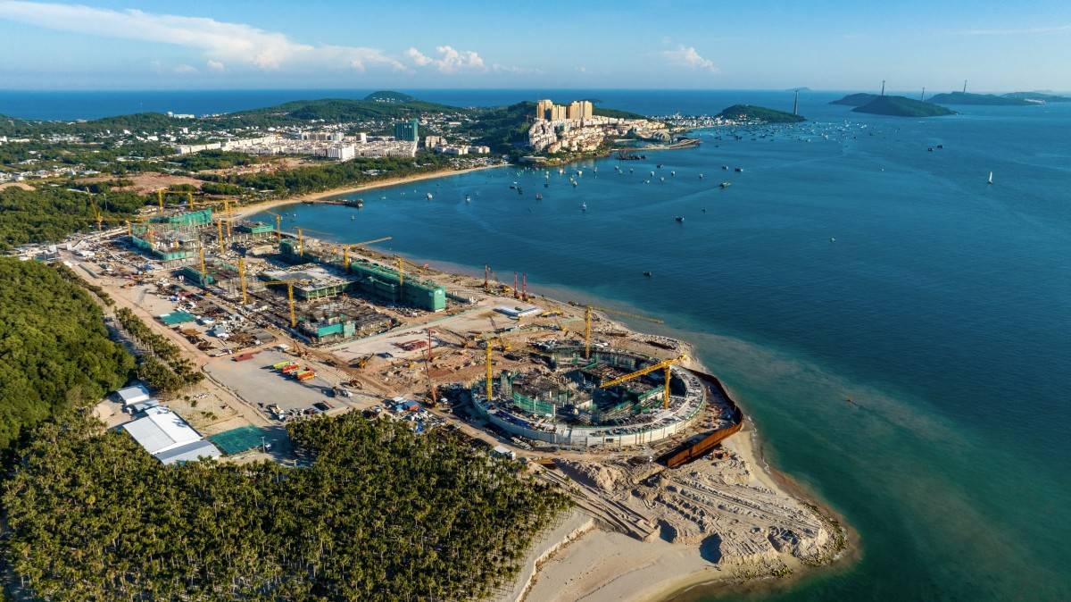 Công trường phục vụ APEC 2027 tại Bãi Đất Đỏ đang được gấp rút triển khai