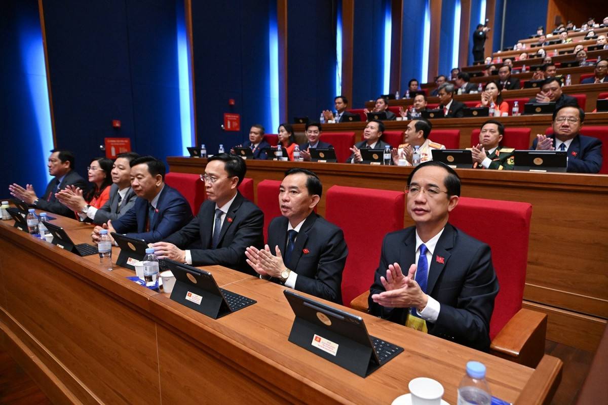 Các đại biểu tham dự Đại hội chiều 21-1