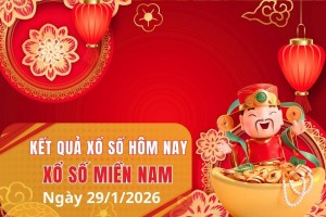 XSMN 29/1, Kết quả xổ số miền Nam hôm nay 29/1/2026, Trực tiếp XSMN ngày 29 tháng 1