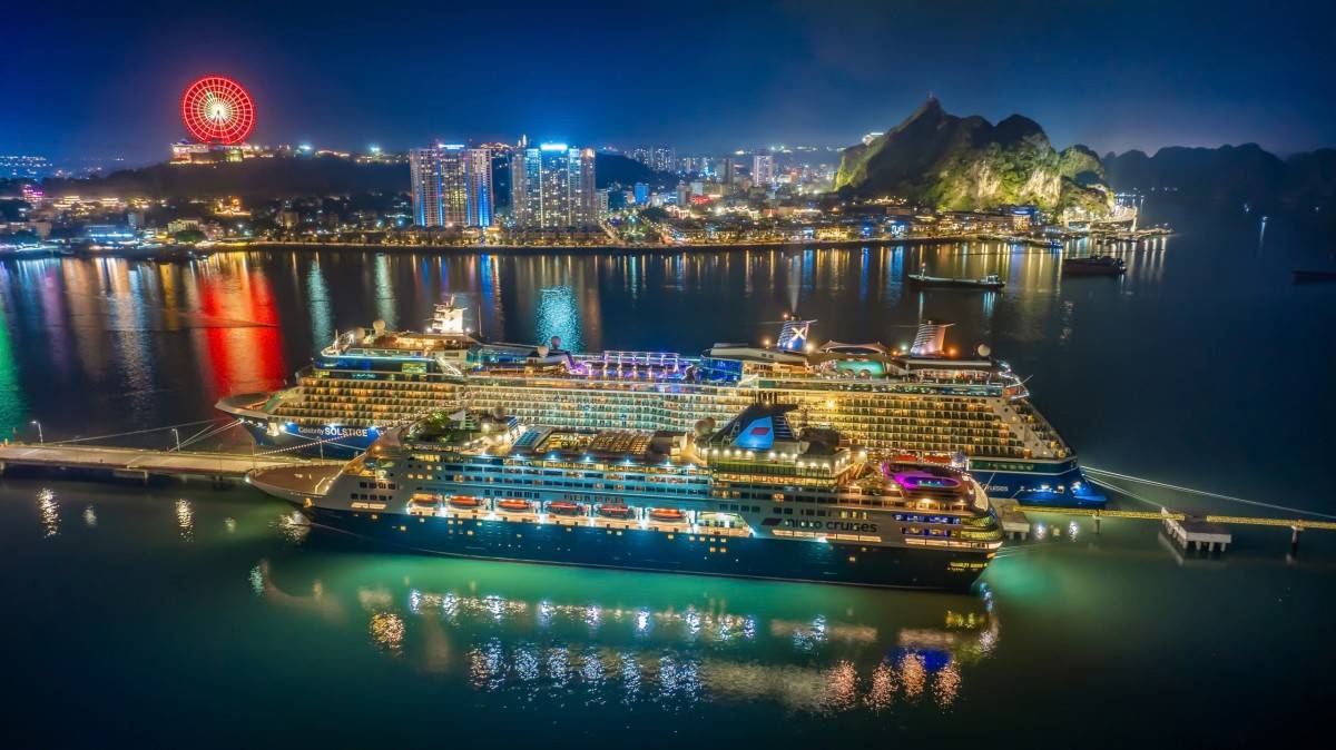 Cảng tàu quốc tế Hạ Long đón 90.000 khách du lịch quốc tế đến Bãi Cháy trong năm 2025. Ảnh: Ánh Dương.