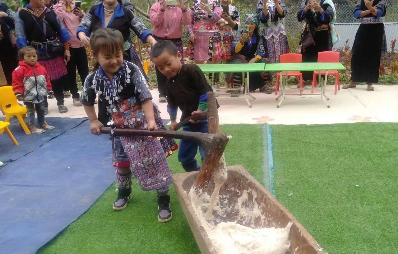 Tết về nơi rẻo cao: Ngày hội Xuân ấm áp của trẻ mầm non Kể Cả, xã Chế Tạo, Lào Cai