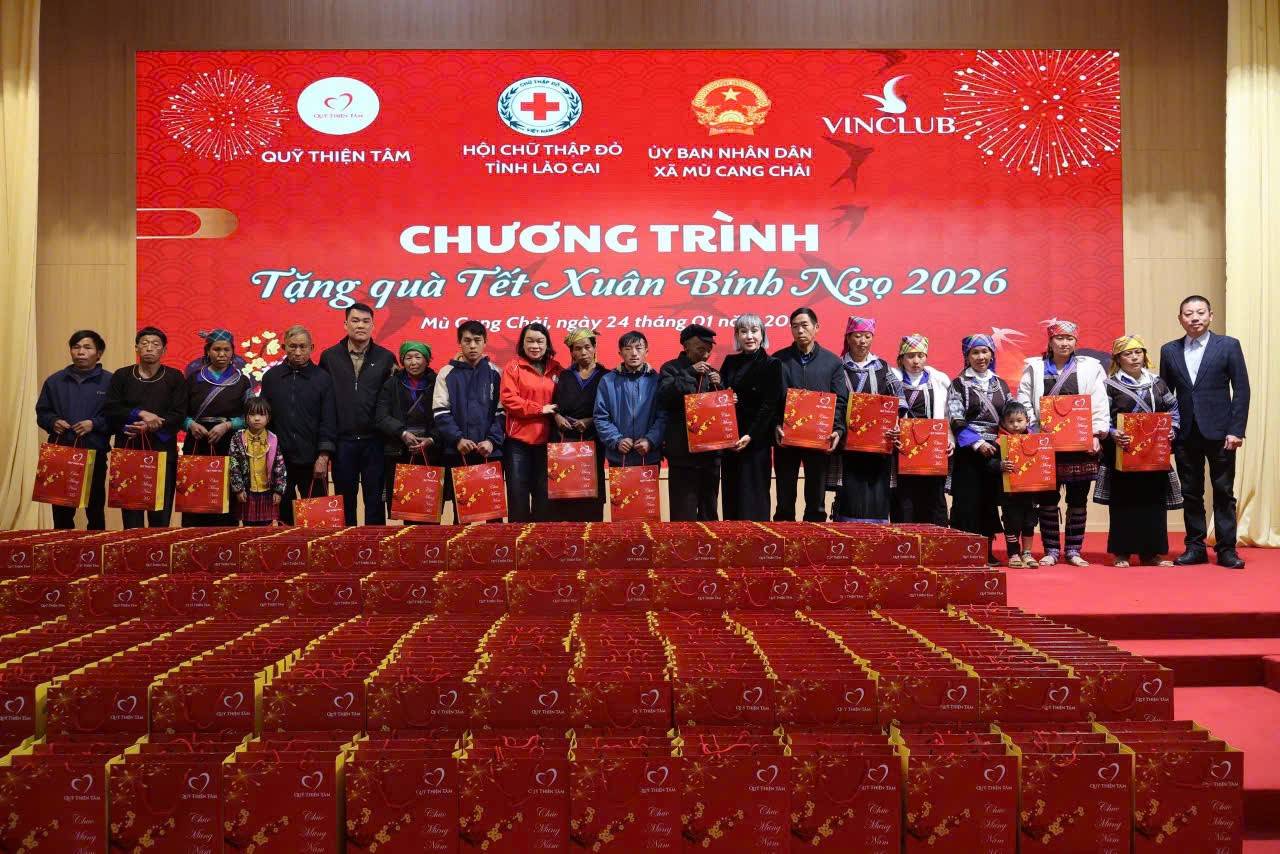 Hơi ấm doanh nghiệp lan tỏa vùng cao, mang Tết Xuân Bính Ngọ đến Mù Cang Chải
