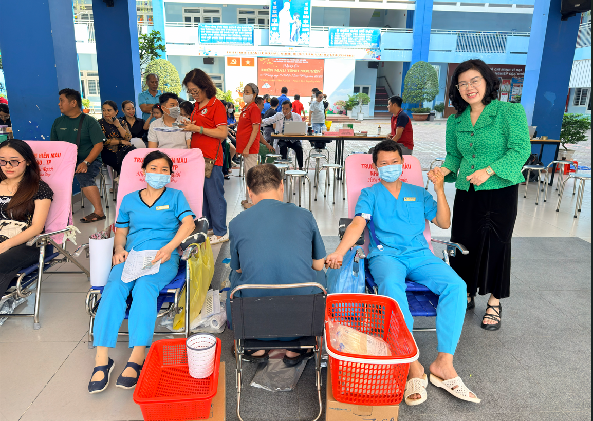 Phường Tân Sơn Hòa tổ chức ngày hội hiến máu thu được hơn 150 đơn vị