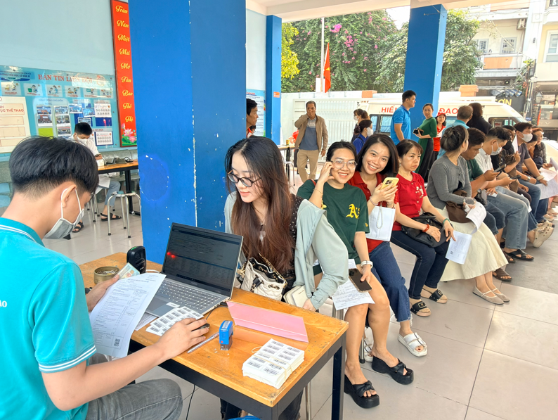 Phường Tân Sơn Hòa tổ chức ngày hội hiến máu thu được hơn 150 đơn vị