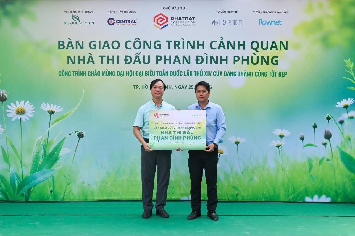 TP. Hồ Chí Minh: Phát Đạt bàn giao công trình cảnh quan Nhà thi đấu Phan Đình Phùng
