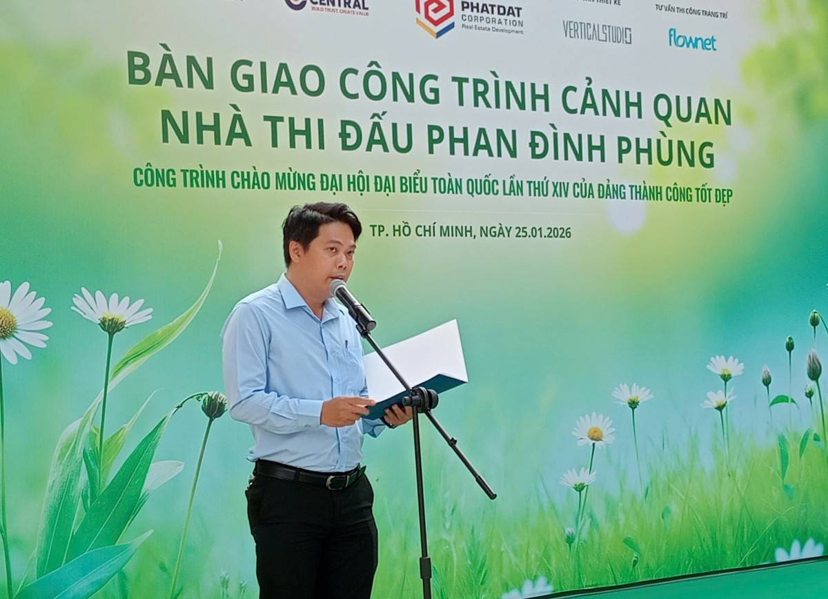 Nhà thi đấu Phan Đình Phùng có diện mạo mới trước Tết