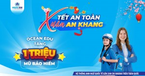 Ocean Edu trao tặng 1 triệu mũ bảo hiểm trong chiến dịch Tết An Toàn – Xuân An Khang