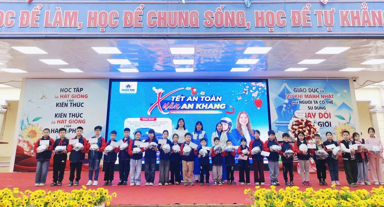 Ocean Edu trao tặng 1 triệu mũ bảo hiểm trong chiến dịch Tết An Toàn – Xuân An Khang