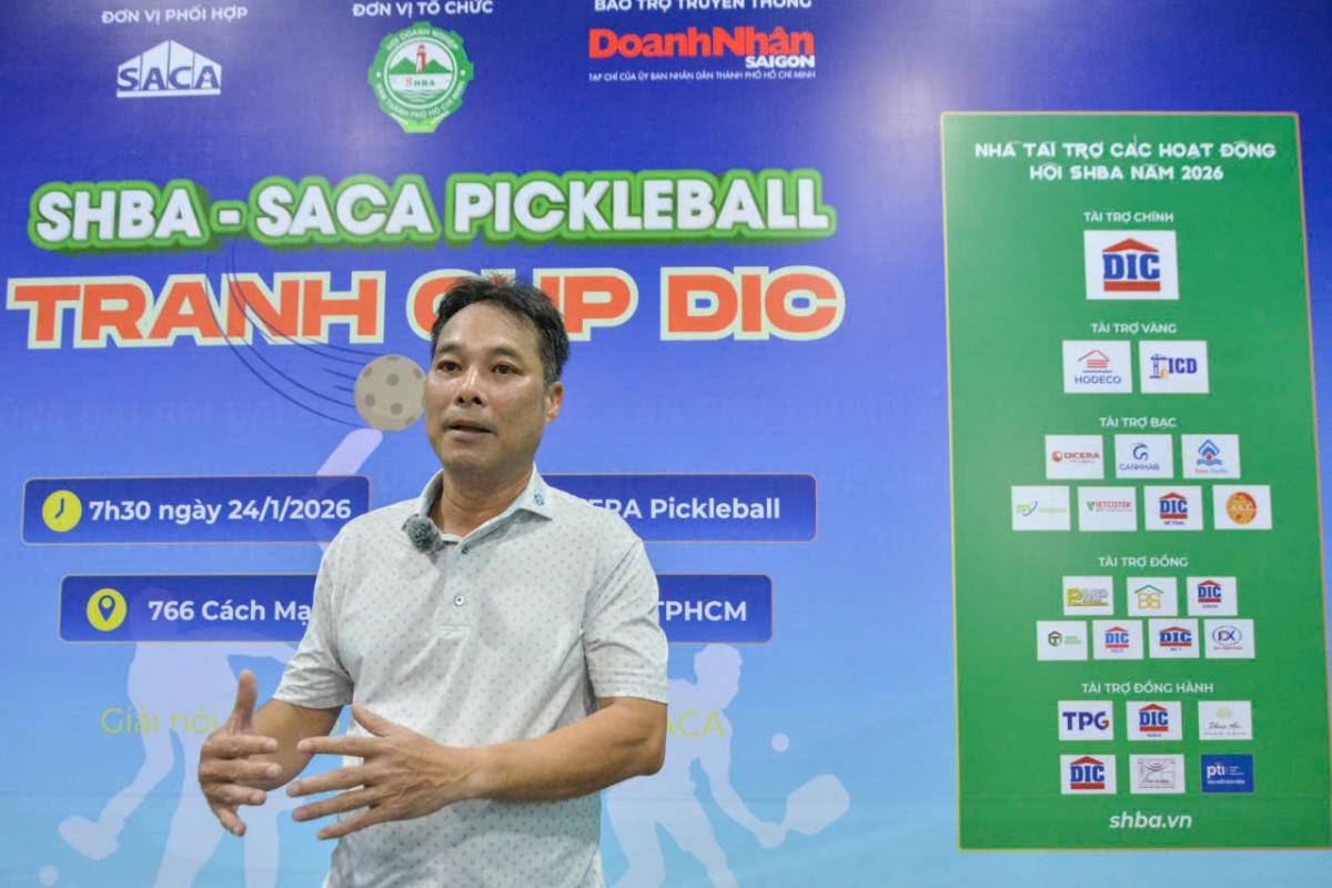 Giải Pickleball SHBA- SACA 2026: Kết nối đam mê, lan toả tinh thần thể thao