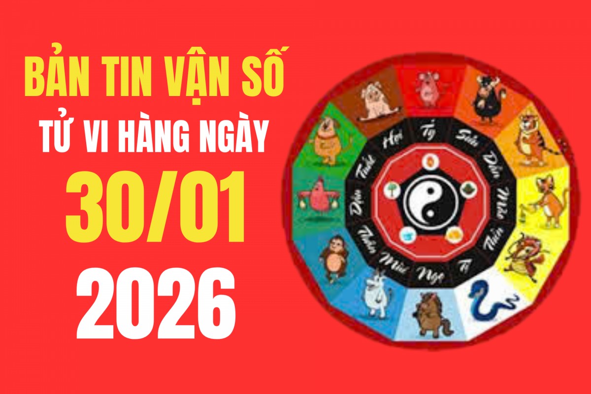 Tử vi - Vận số ngày 30/01/2026: Mặc màu gì để tăng phúc khí và may mắn?
