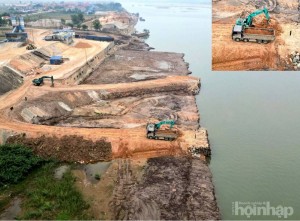 Đào Xá (Phú Thọ): Doanh nghiệp đổ thải sông Đà triển khai khắc phục hậu quả