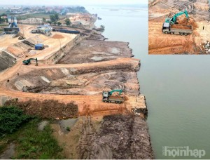 Đào Xá (Phú Thọ): Doanh nghiệp đổ thải sông Đà triển khai khắc phục hậu quả