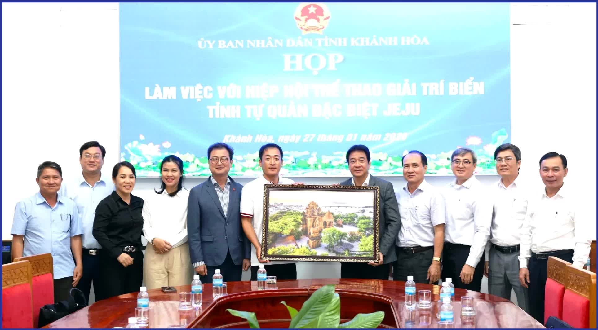 Khánh Hòa: Hiệp hội Thể thao giải trí biển Jeju (Hàn Quốc) đầu tư xây dựng Trung tâm thể thao biển