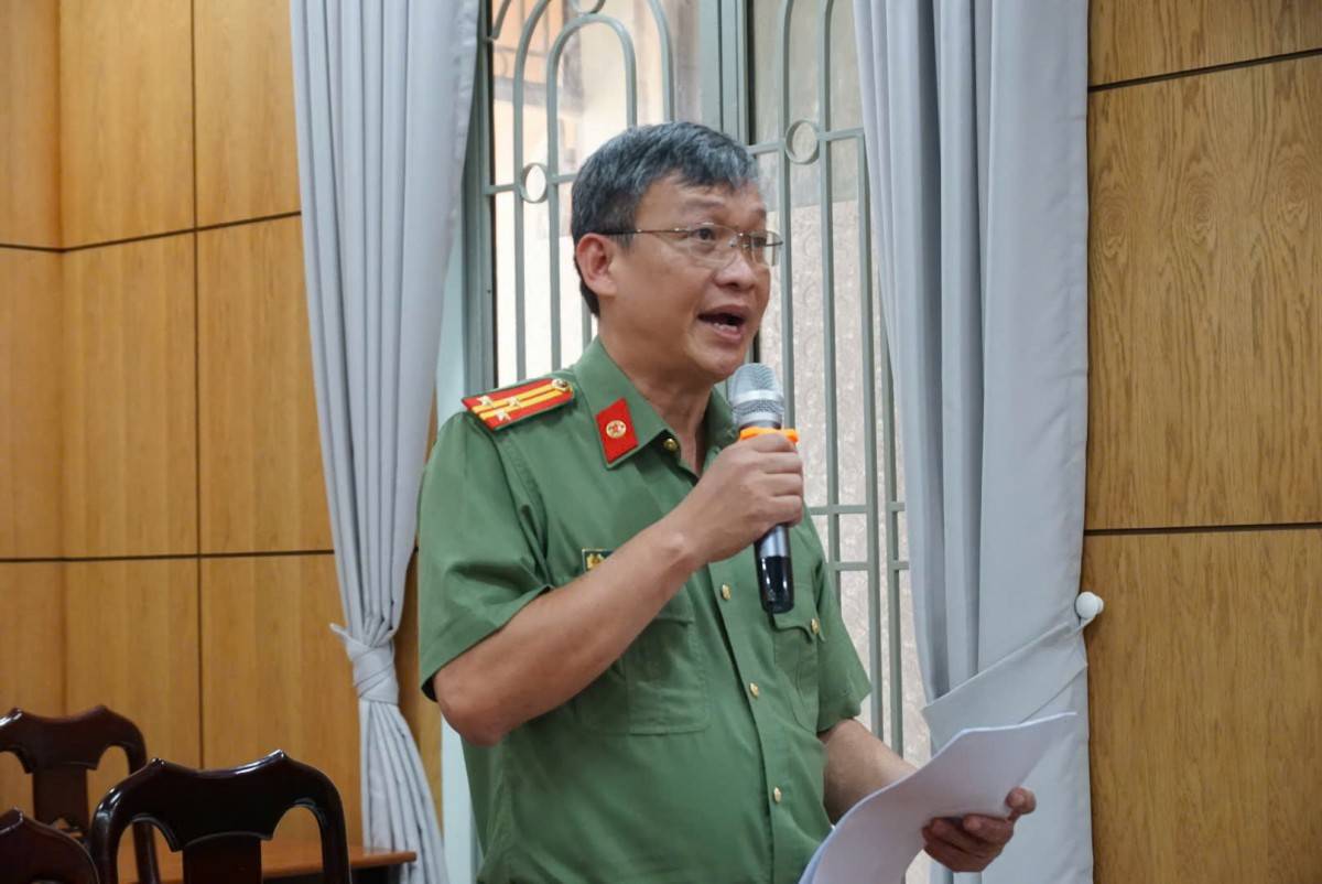 Thượng tá Võ Thanh Kim - Phó Trưởng Phòng An ninh Chính trị nội bộ Công an tỉnh Tây Ninh 