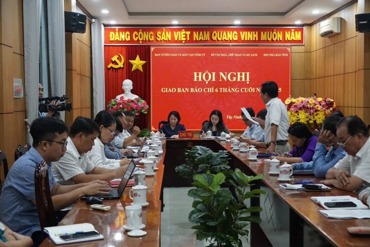 Quang cảnh Hội nghị giao ban báo chí 6 tháng cuối năm 2025. (Ảnh: Uyển Nhi)