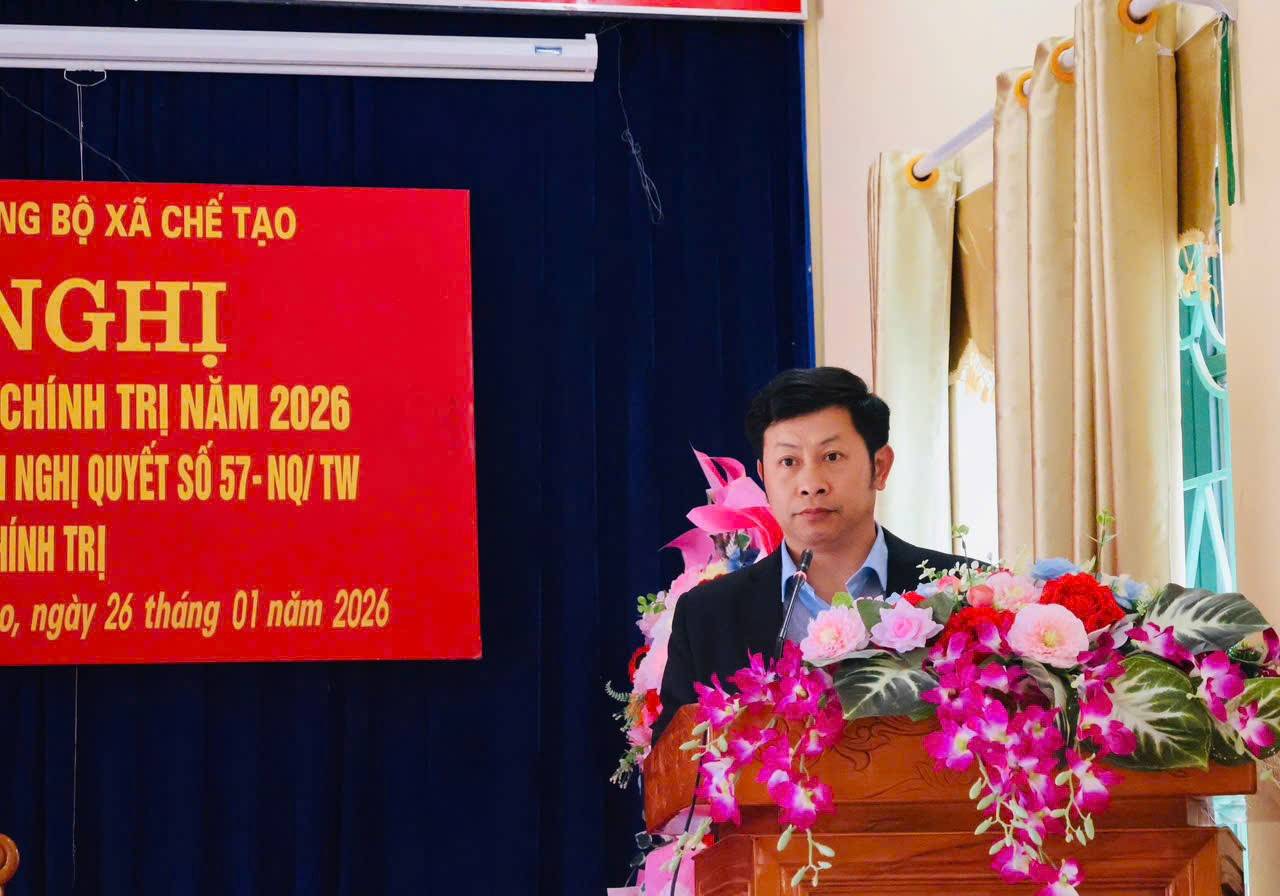 Đảng ủy xã Chế Tạo tổng kết Nghị quyết 57, đề ra phương hướng, nhiệm vụ chính trị năm 2026
