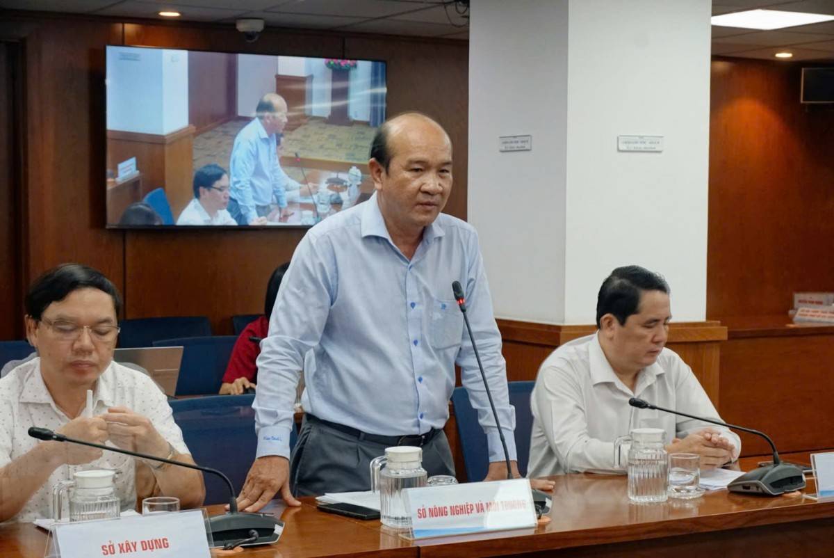  ông Đào Quang Dương - Trưởng phòng Phòng Kinh tế đất, Sở Nông nghiệp và Môi trường TP. Hồ Chí Minh thông tin đến báo chí