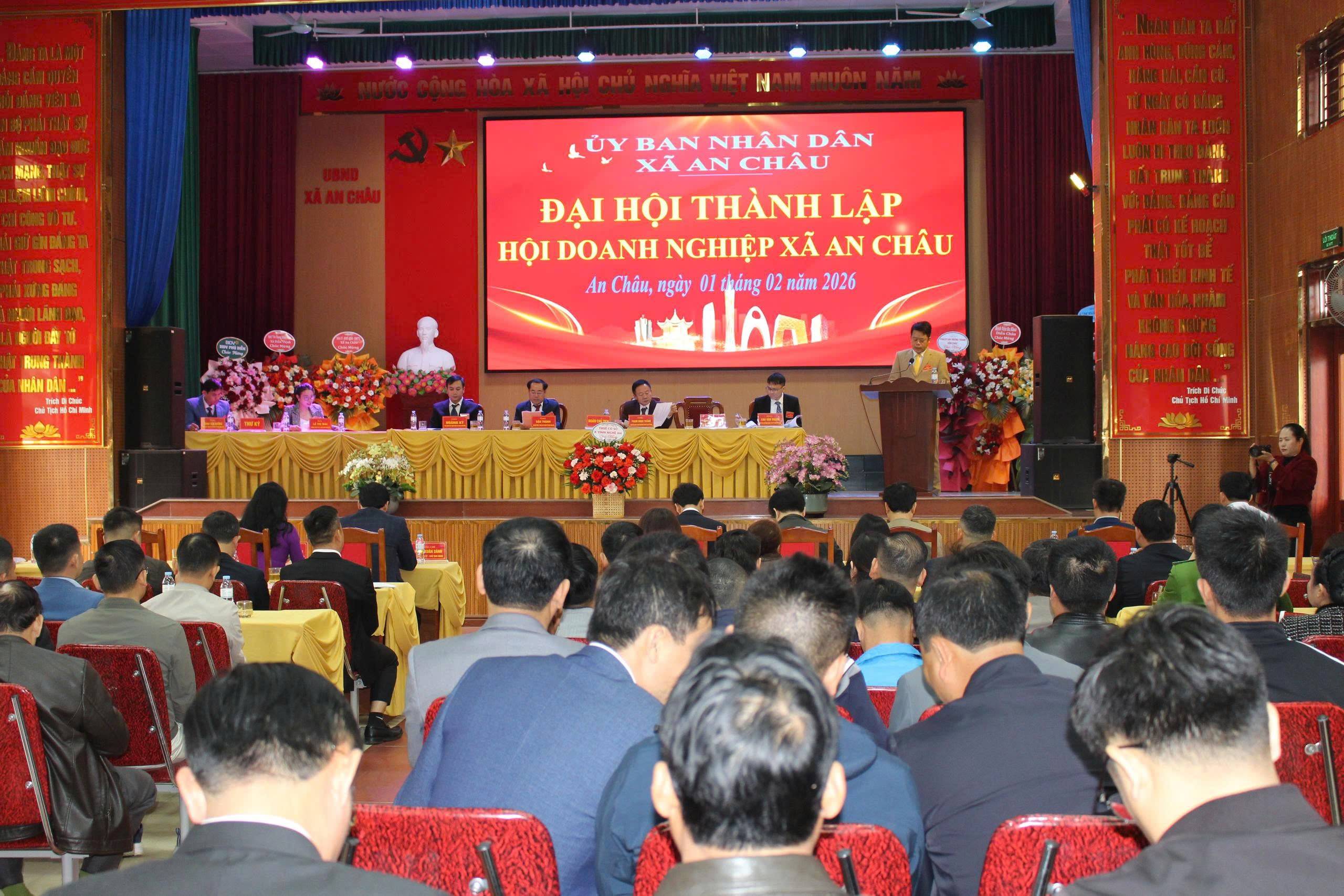 Đại hội thành lập Hội Doanh nghiệp xã An Châu (Nghệ An)