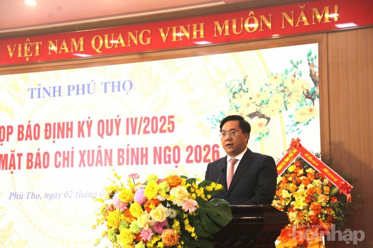 Chủ tịch UBND tỉnh Phú Thọ Trần Duy Đông: Tăng trưởng GRDP của Phú Thọ 2025 đạt 10,52%, thuộc nhóm cao nhất nước