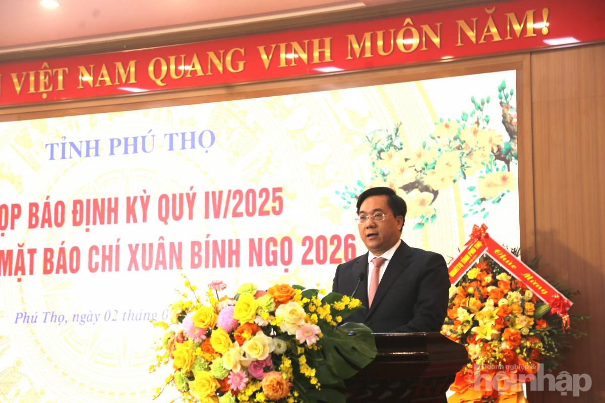 Chủ tịch UBND tỉnh Phú Thọ Trần Duy Đông: Tăng trưởng GRDP của Phú Thọ 2025 đạt 10,52%, thuộc nhóm cao nhất nước