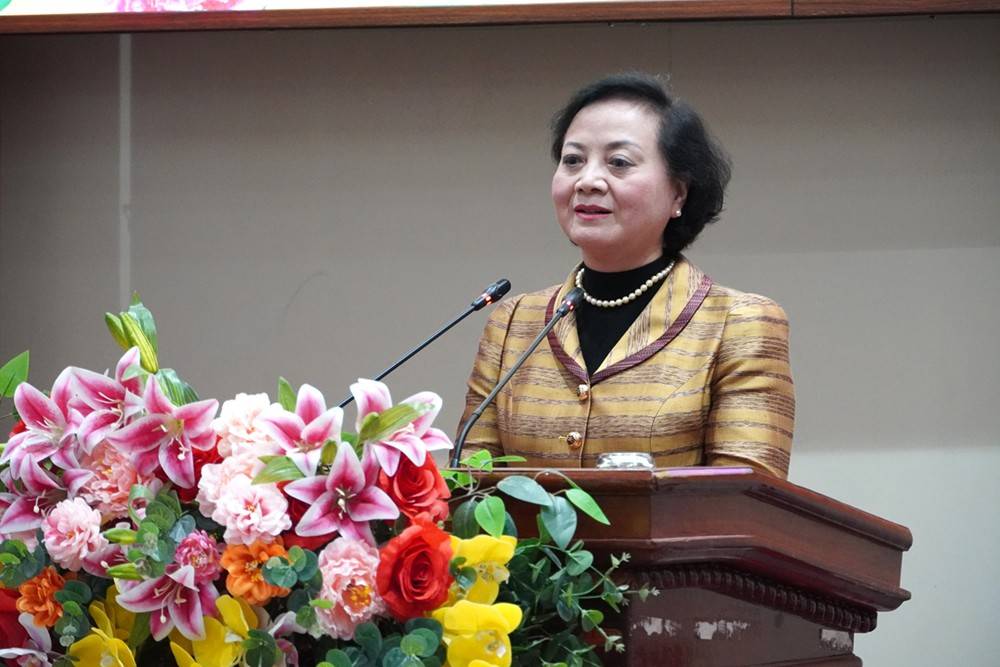 Phó Thủ tướng Phạm Thị Thanh Trà phát biểu tại buổi gặp mặt