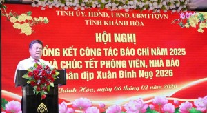 Khánh Hòa tổ chức Hội nghị tổng kết công tác báo chí năm 2025, gặp mặt, chúc Tết cơ quan báo chí
