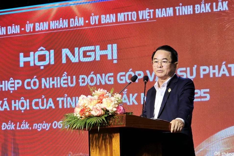 Đắk Lắk gặp mặt doanh nghiệp có nhiều đóng góp cho sự phát triển kinh tế - xã hội năm 2025