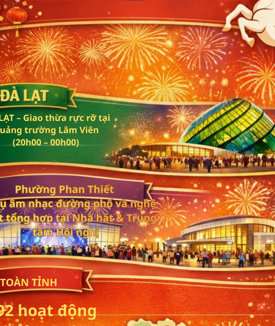 Lâm Đồng: 192 hoạt động văn hóa – nghệ thuật bùng nổ dịp Tết Bính Ngọ 2026