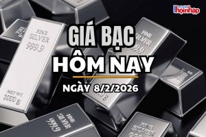 Giá bạc hôm nay 8/2/2026: Giá bạc duy trì đà tăng nhẹ, bạc miếng Phú Quý bật tăng mạnh