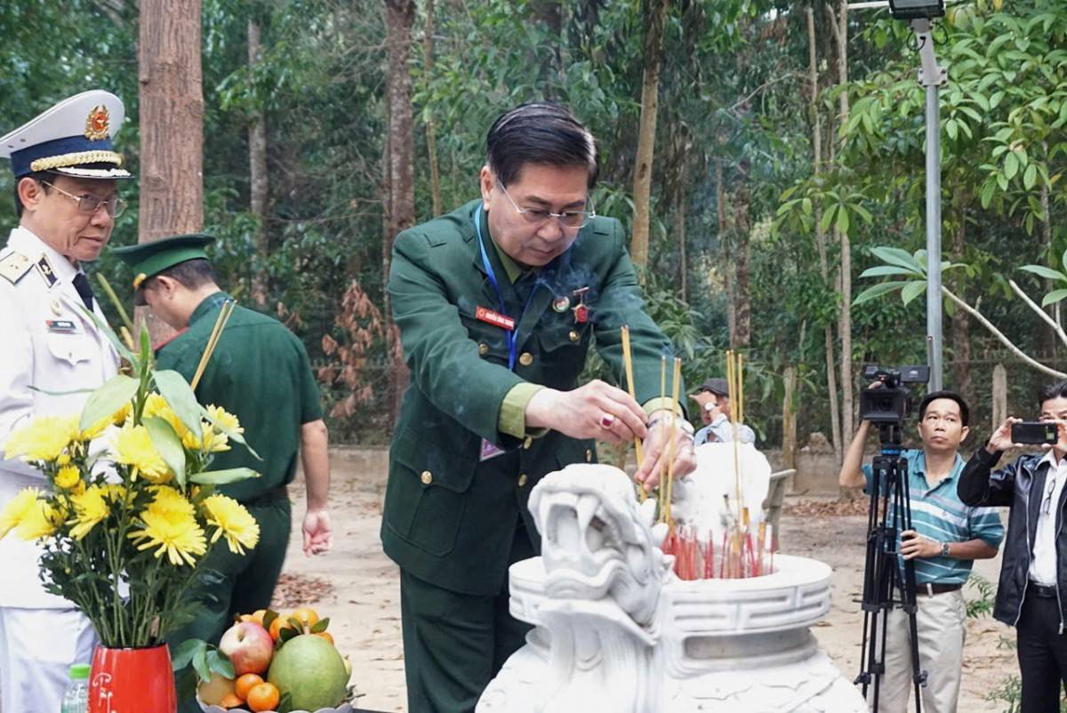 CCB Nguyễn Công Trung - Chủ tịch CLB Trái tim Người lính phương Nam.