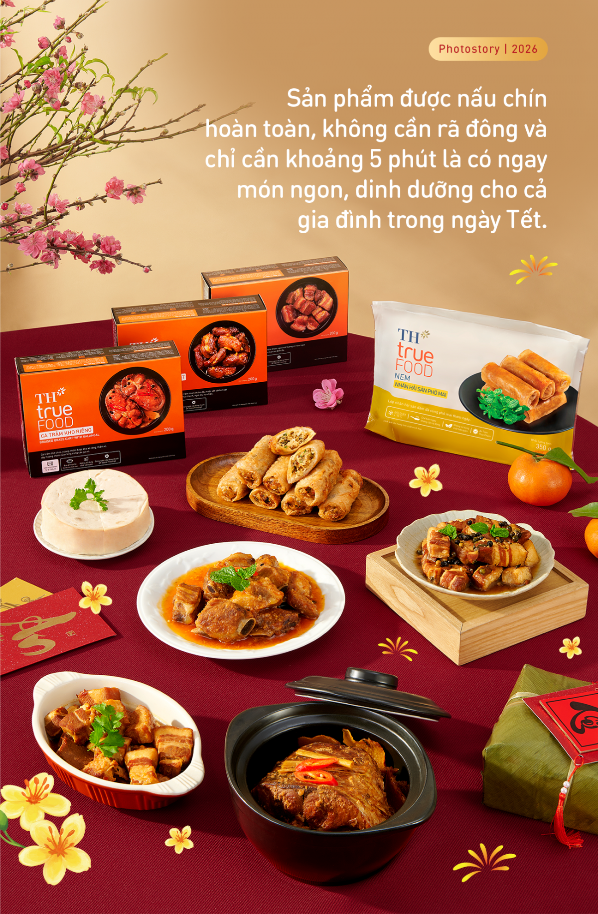 TH true FOOD: Trao trọn tâm ý qua hộp quà Tết đượm hương vị tình thân