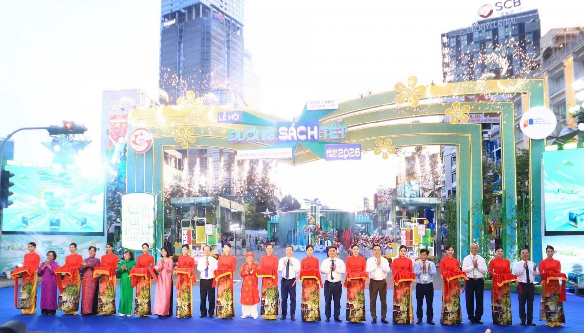 TP. Hồ Chí Minh đã chính thức khai mạc Lễ hội Đường sách Tết Bính Ngọ 2026