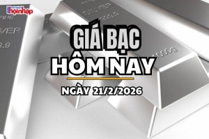 Giá bạc hôm nay 21/2/2026: Giá bạc tiếp đà bật tăng mạnh
