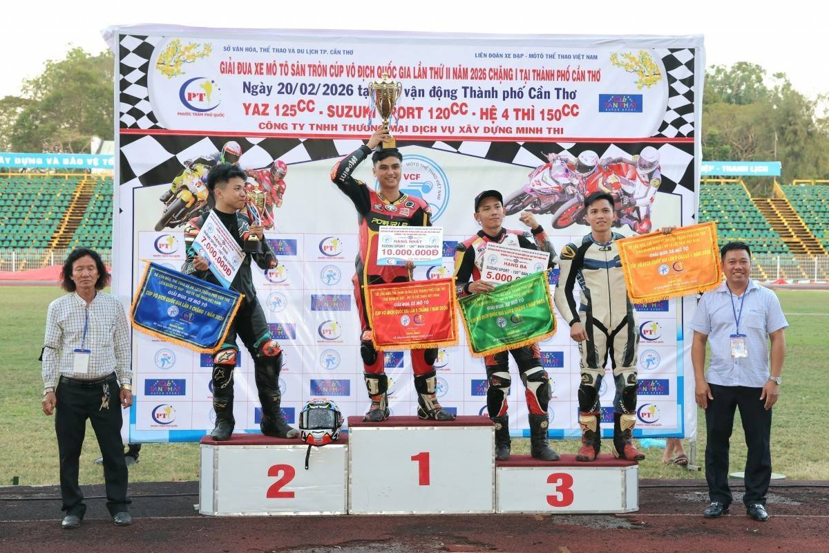 Cần Thơ : Sôi động Giải đua xe mô tô sân tròn Cúp Vô địch Quốc gia năm 2026 chào đón Xuân Bính Ngọ