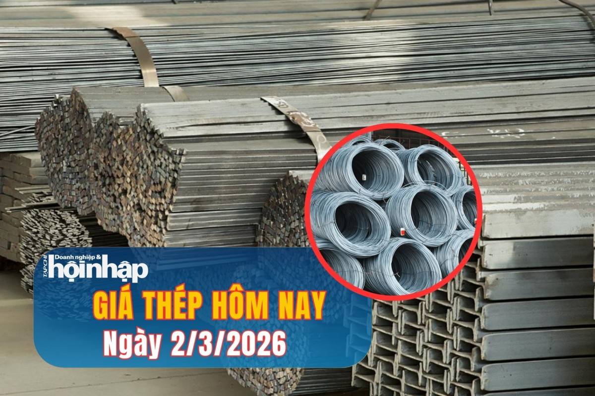 Giá thép hôm nay 1/3/2026: Thép cây khởi sắc, quặng sắt lao dốc
