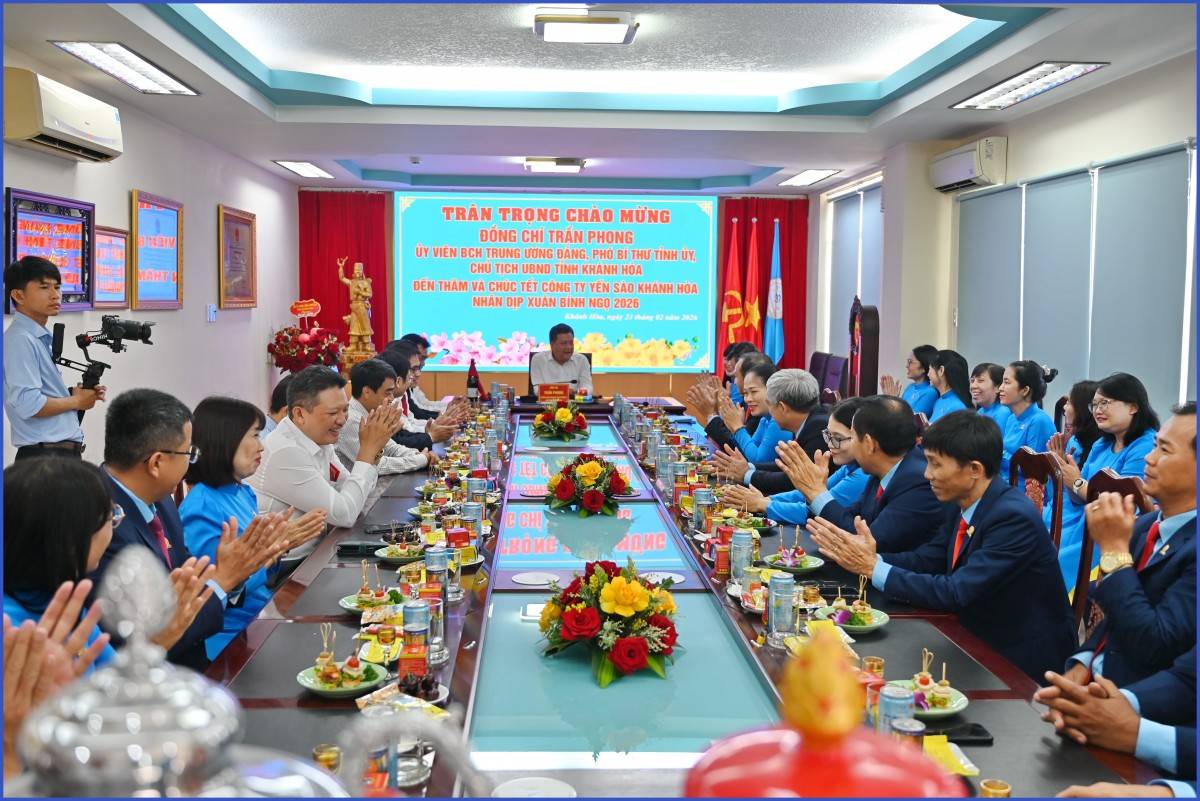 Lãnh đạo tỉnh Khánh Hòa thăm, chúc Tết các cơ quan, đơn vị và các doanh nghiệp tiêu biểu