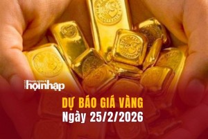 Dự báo giá vàng 25/2: Giá vàng nhẫn, vàng miếng tiếp đà tăng cao