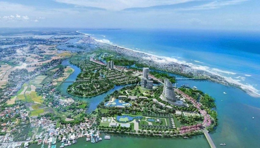 Dự án khu đô thị sinh thái Coastal Quảng Ngãi có tổng diện tích đất, mặt nước gần 940.000 m2, mật độ xây dựng là 14,4%. Với tổng vốn hơn 7.106 tỷ đồng, thực hiện trong 7 năm (hoàn thành năm 2030).
