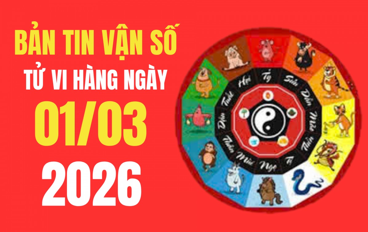 Tử vi - Vận số ngày 1/3/2026: Giờ hoàng đạo và khung giờ xuất hành tốt nhất