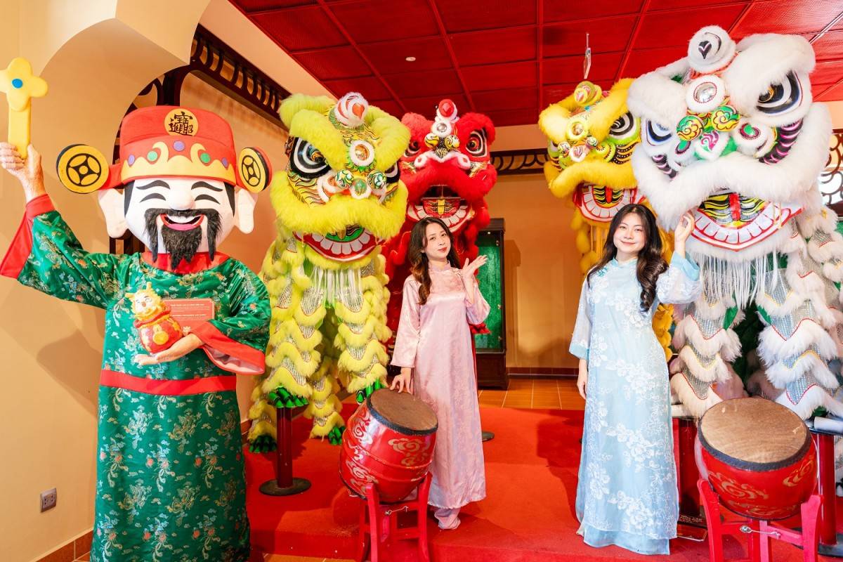 Không gian trưng bày nghệ thuật Lân Sư Rồng Việt Nam sẽ đưa du khách khám phá những nét độc đáo của văn hóa truyền thống Việt.