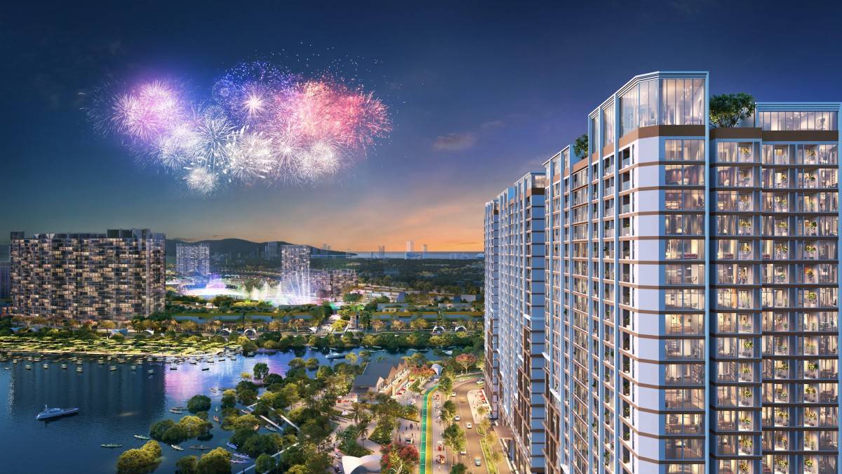 Căn hộ The Onsen sở hữu tầm nhìn Panorama đắt giá, thu trọn mỹ cảnh sông – núi – biển – trời.