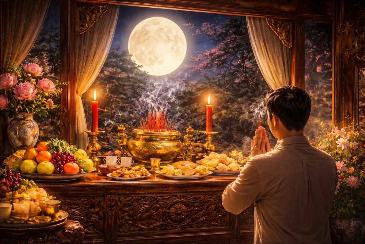 Khung giờ vàng thắp hương ngày Rằm 6 tháng đầu năm 2026 Bính Ngọ chiêu tài đón lộc, tăng phúc khí cho gia đạo