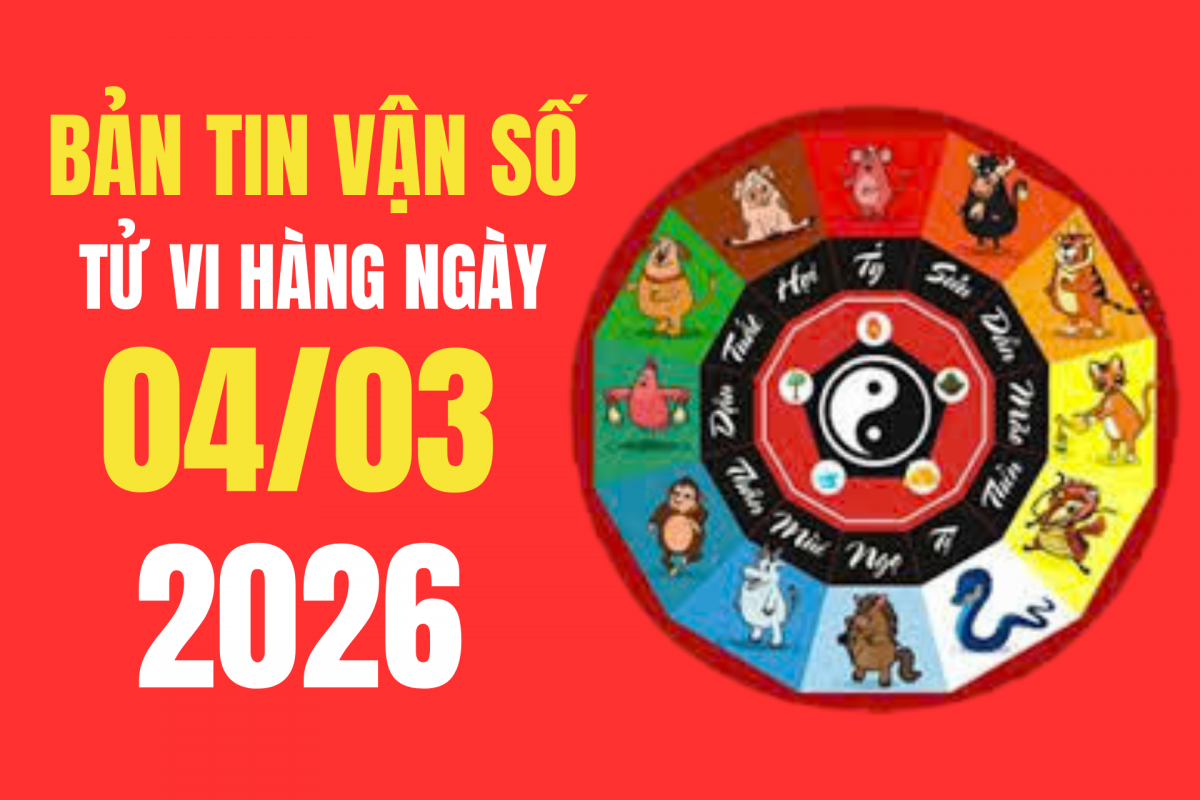 Tử vi - Vận số ngày 4/3/2026: Ngày Đinh Sửu tiểu cát, thuận lợi cầu tài và khởi công